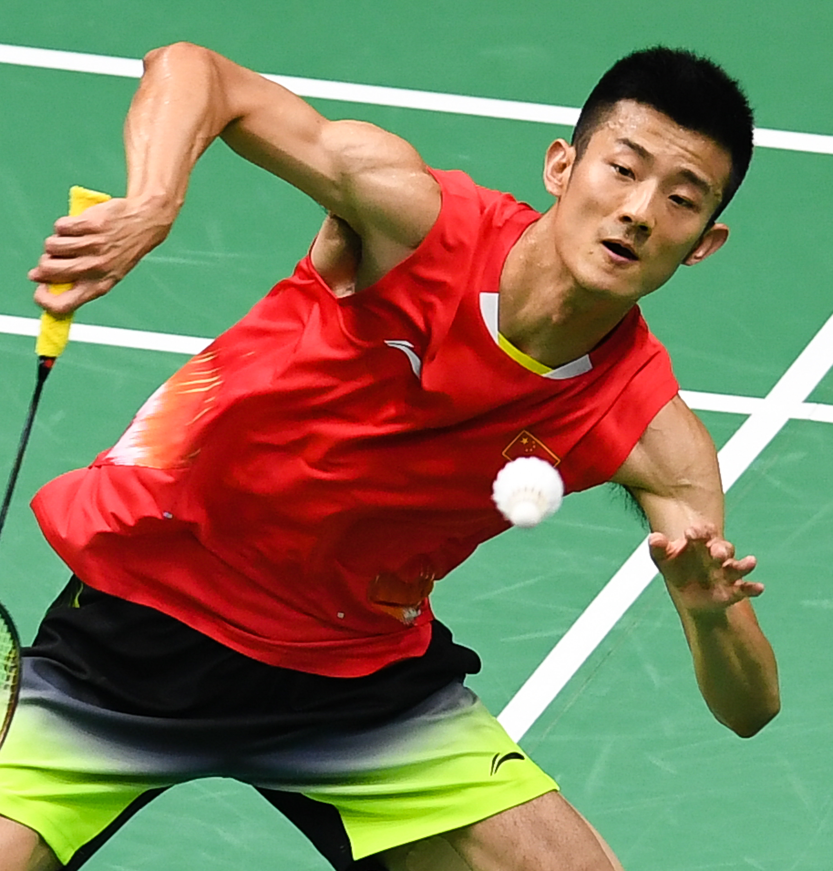 中国羽毛球队横扫日本羽毛球队，谌龙高光表现